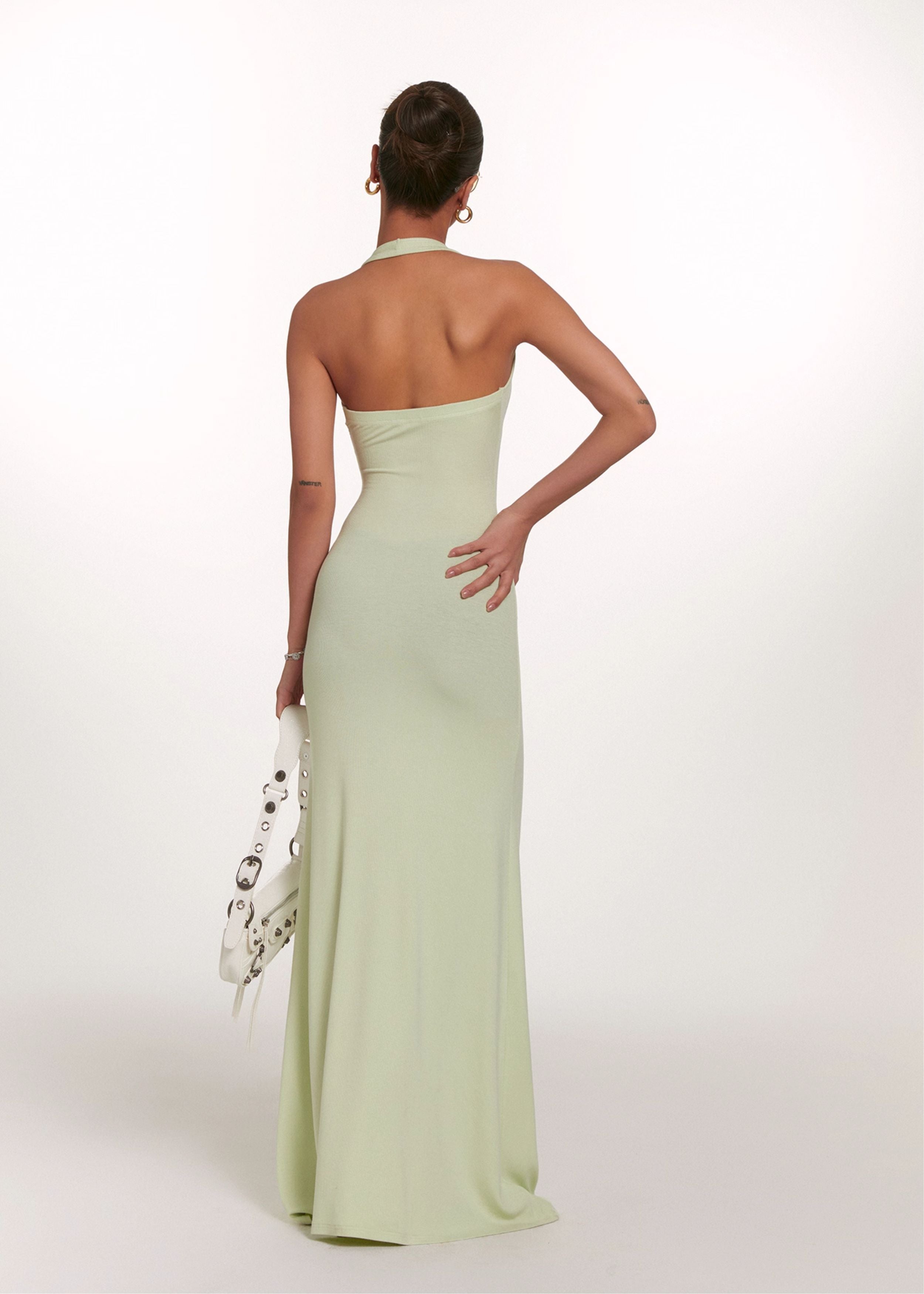 Backless V-Neck Dress