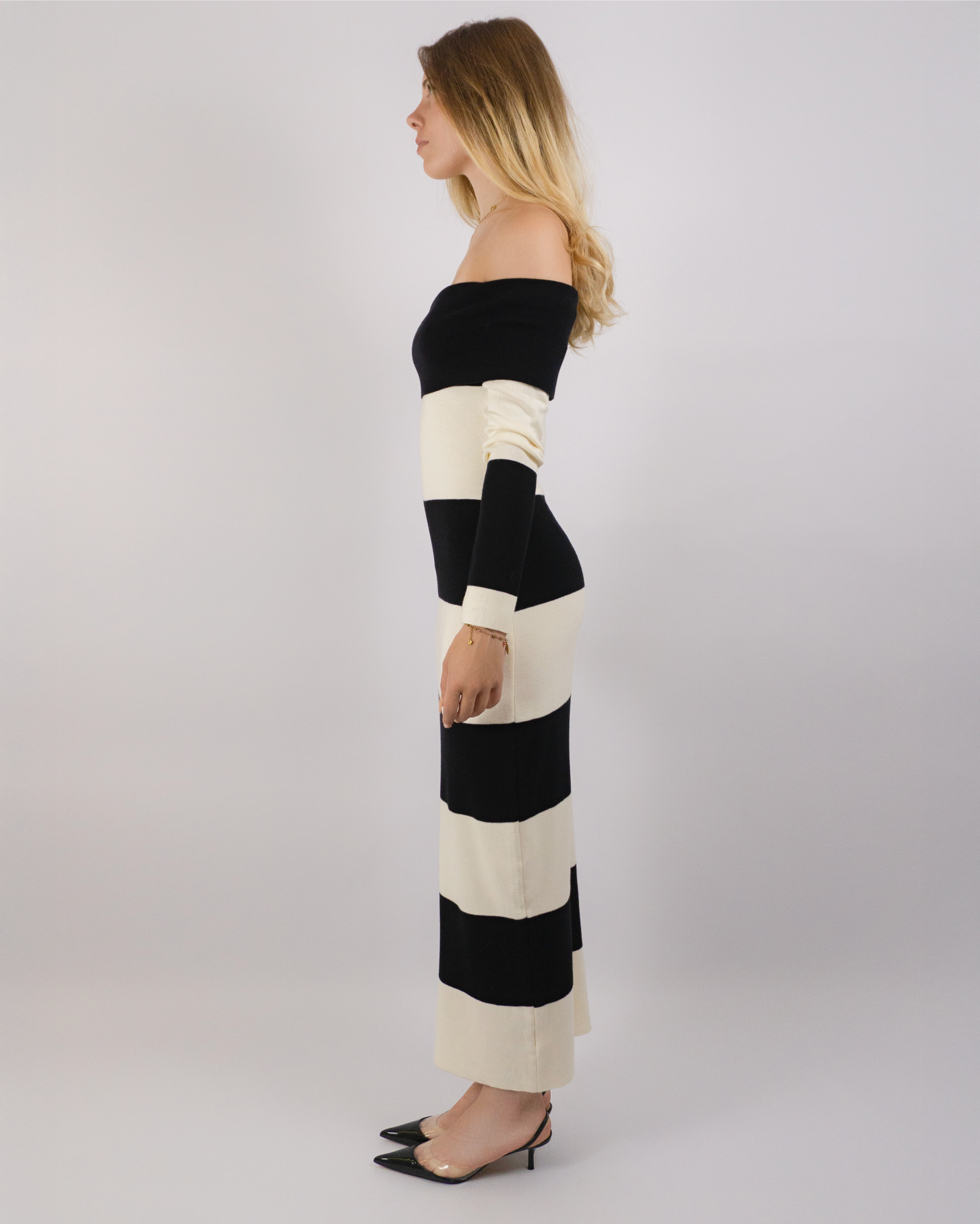 Riviera Bold Stripe Knit Dress