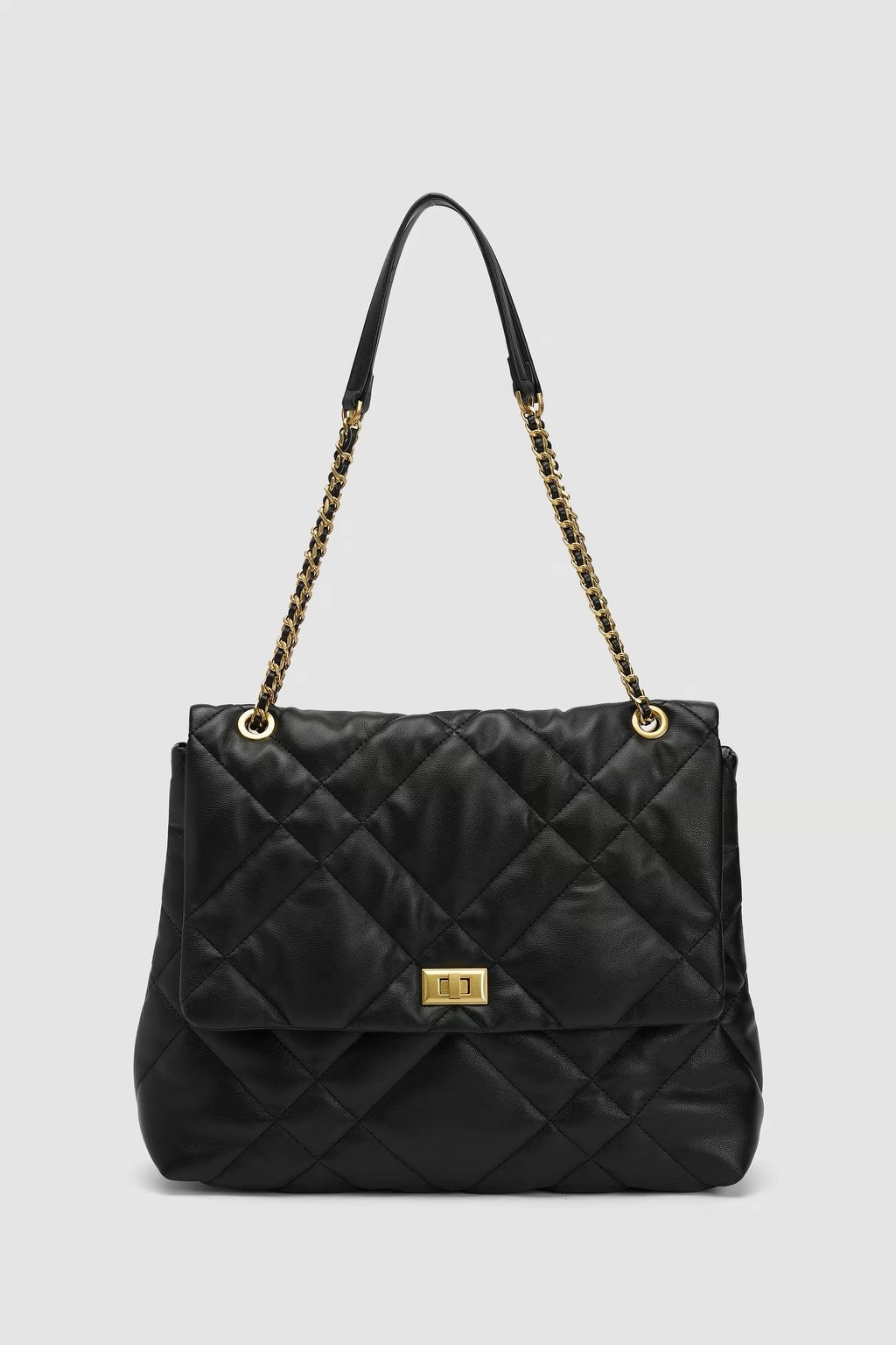Agathe Quilted Shoulder Bag worn view