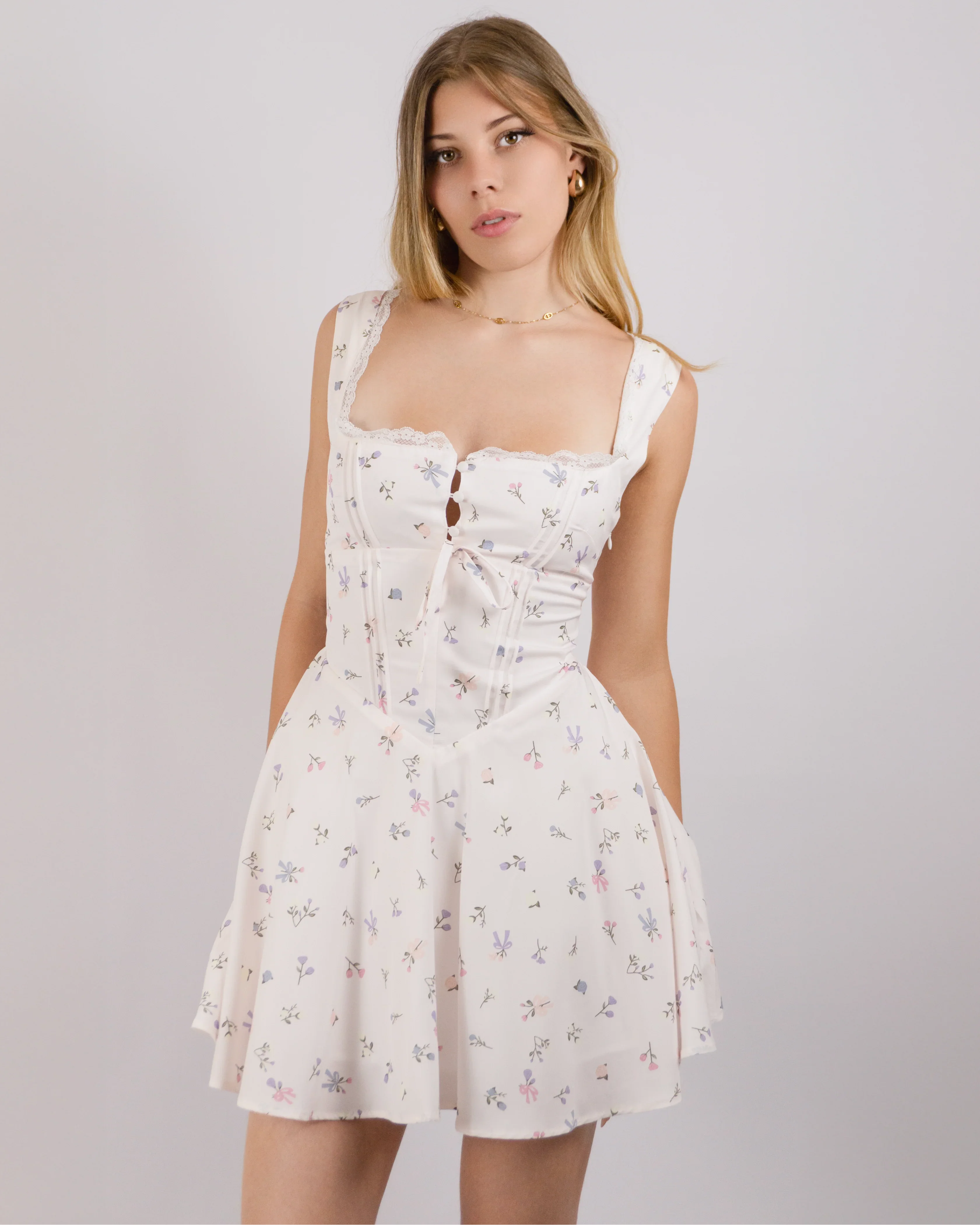 Fleurine Corset Mini Dress