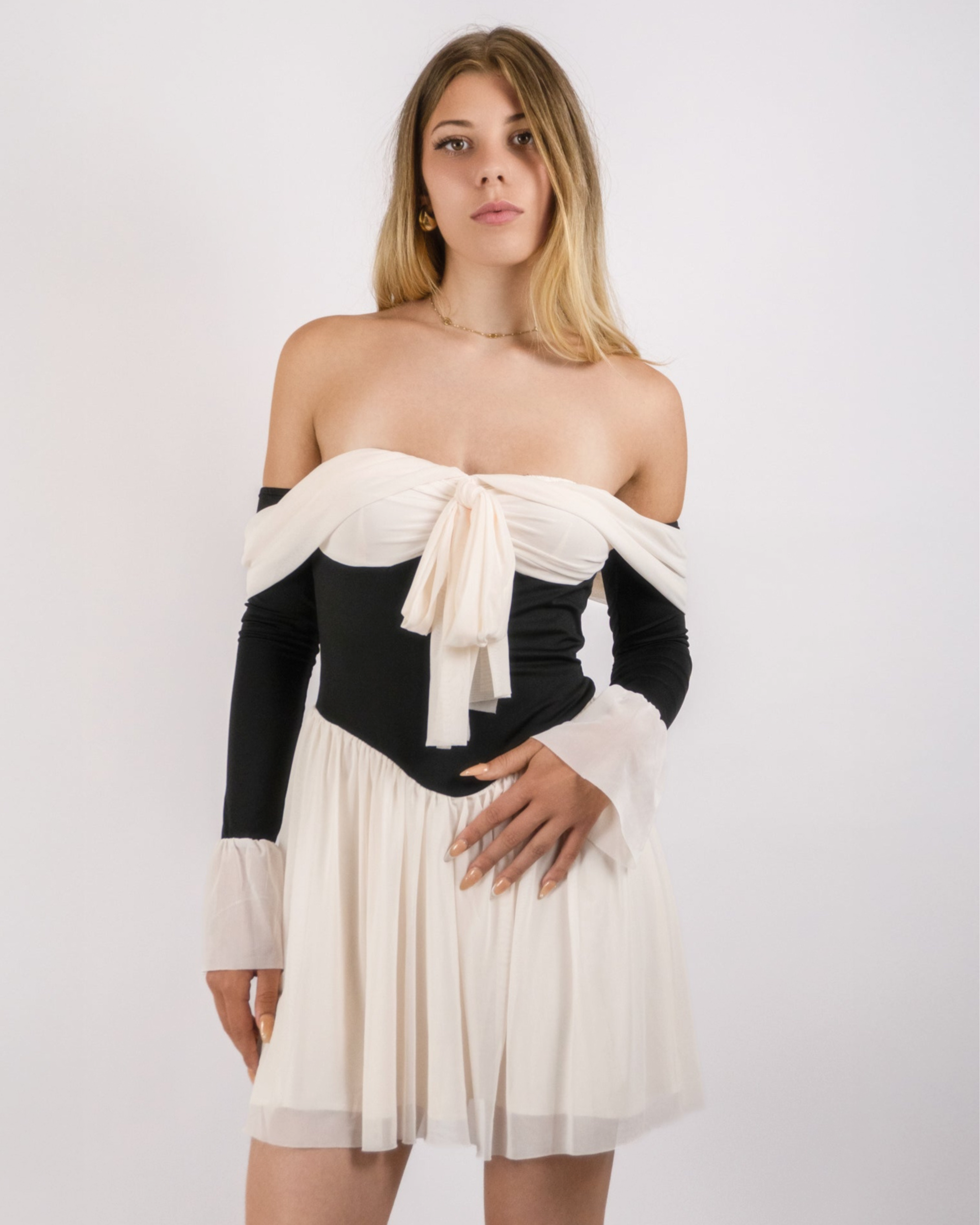 Vienna Waltz Tie-Front Dress