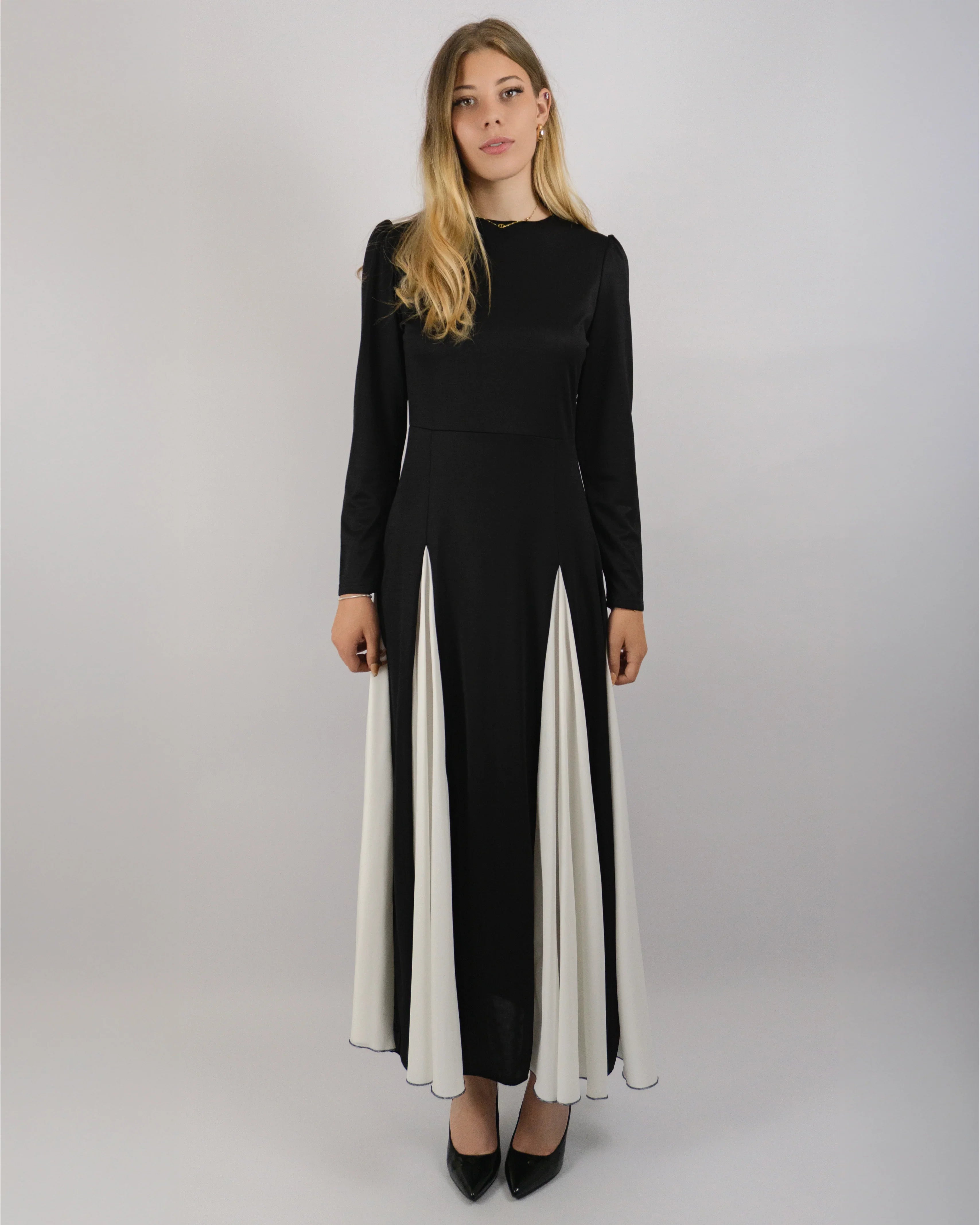 Noire Élise Panel Dress