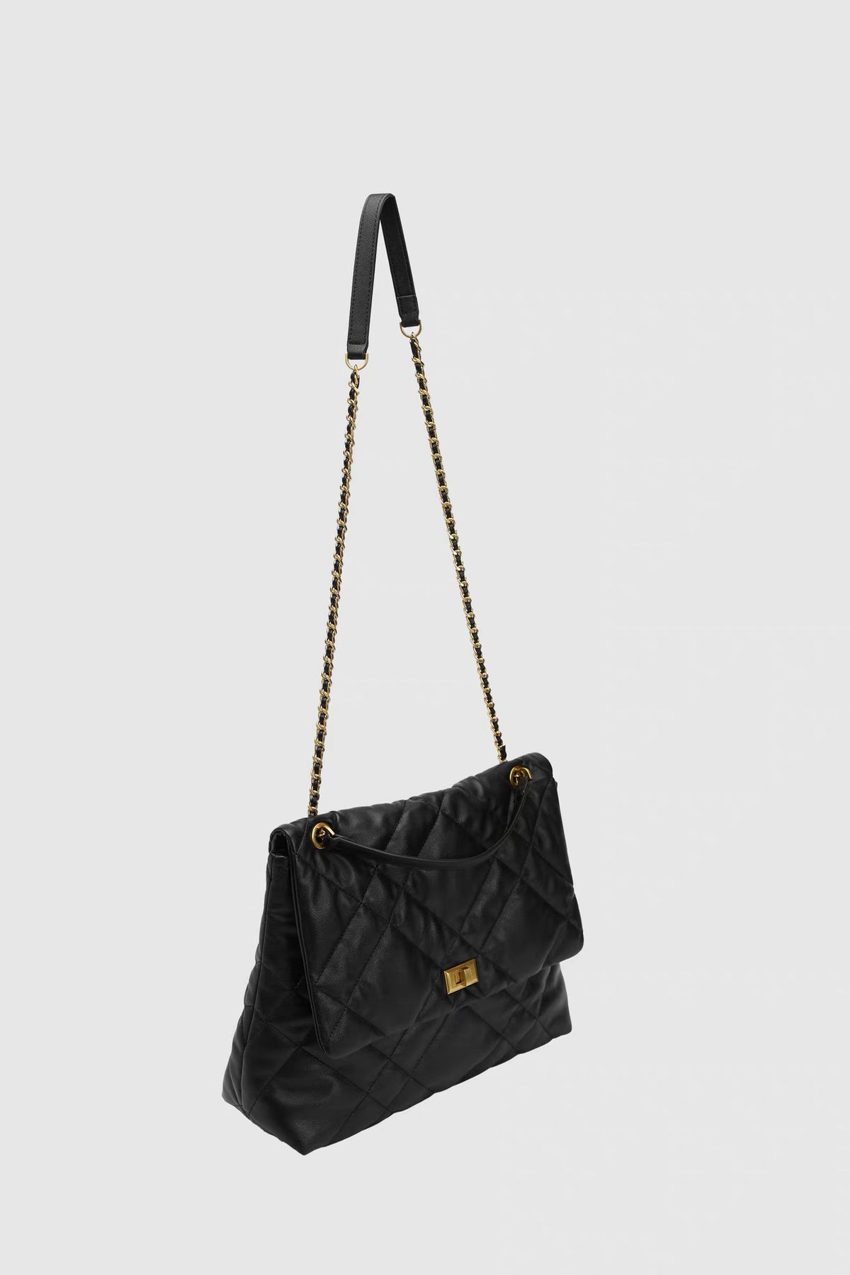 Agathe Quilted Shoulder Bag — back view