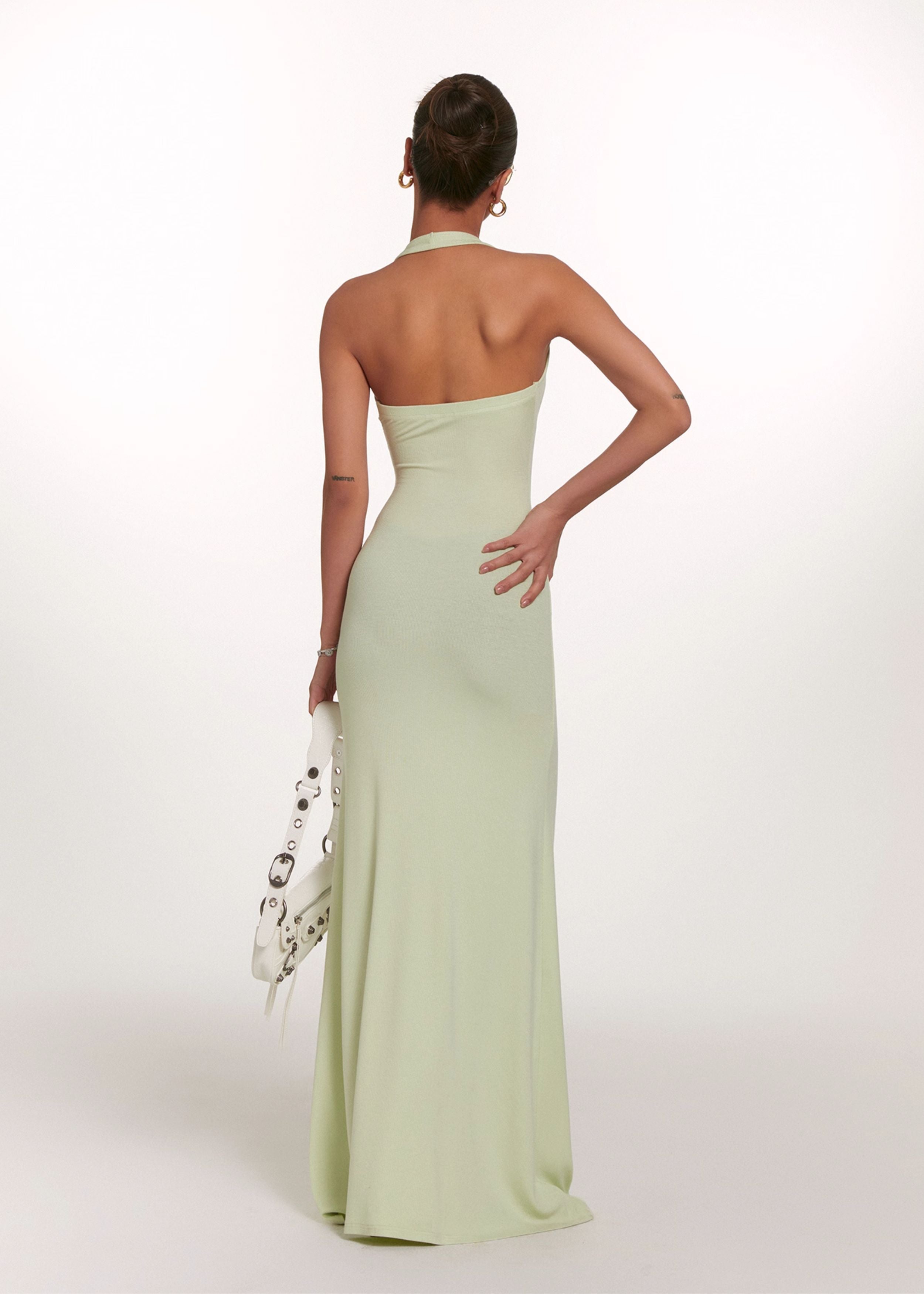 Backless V-Neck Dress