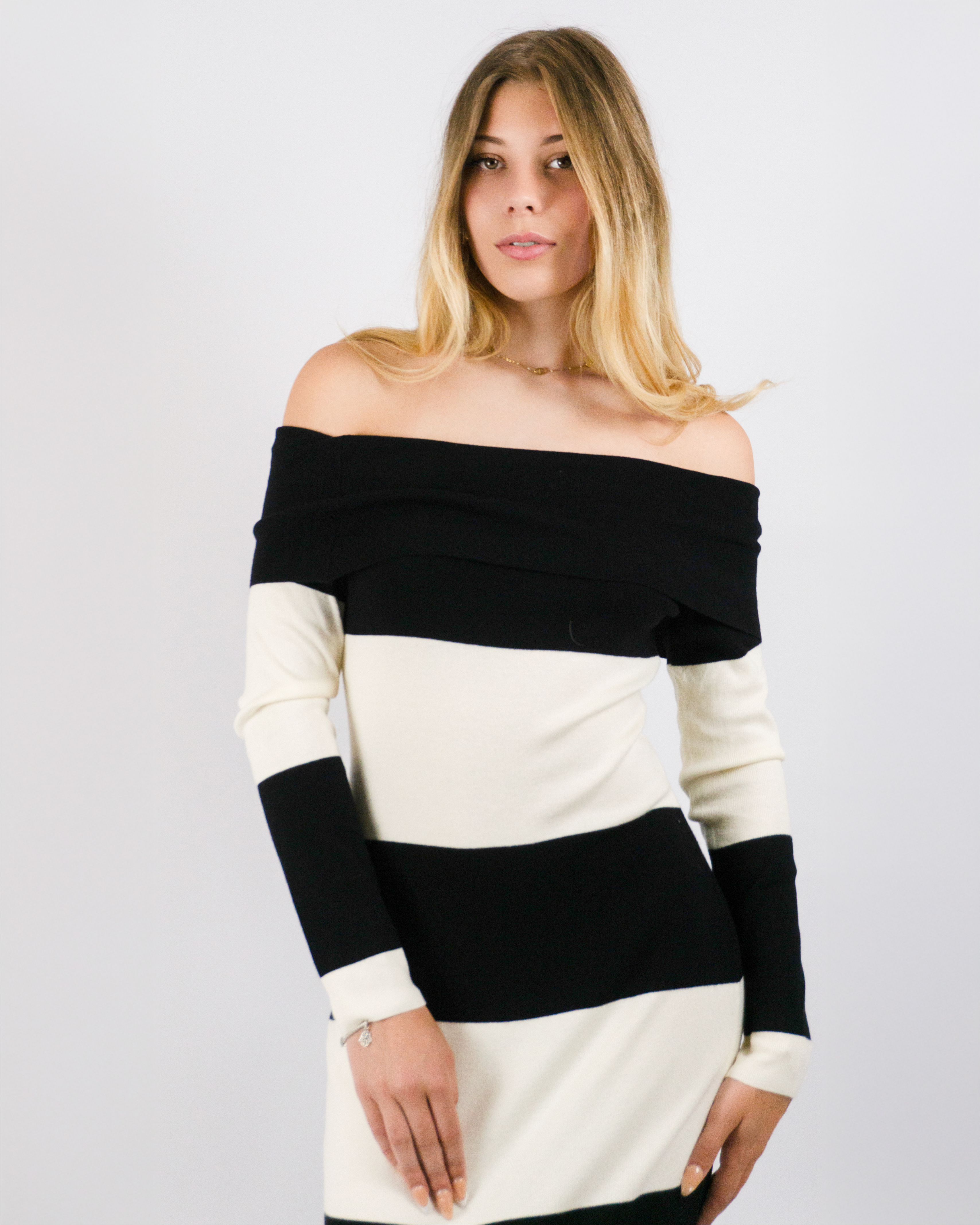 Riviera Bold Stripe Knit Dress