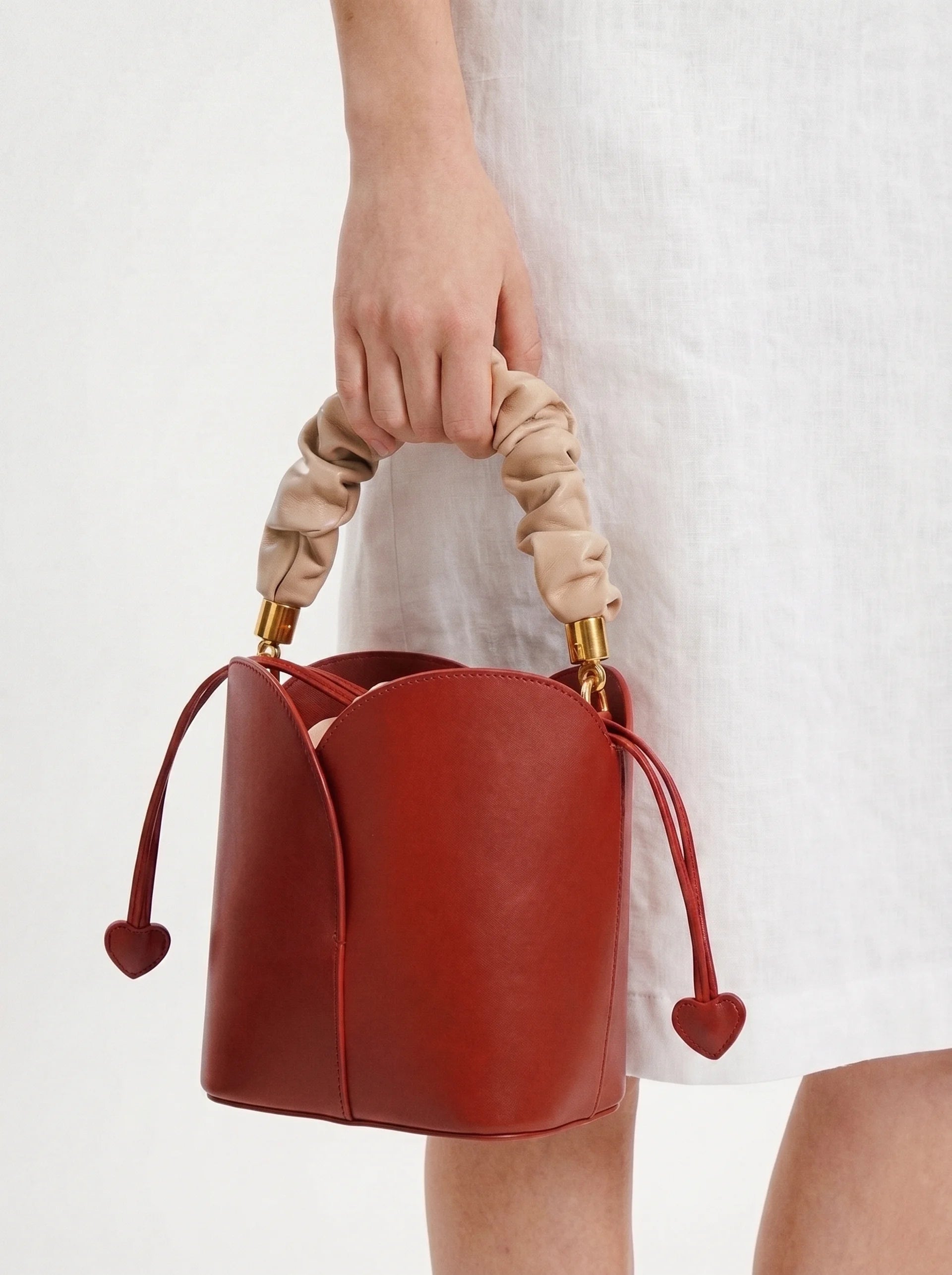 Red Vintage Bucket Bag