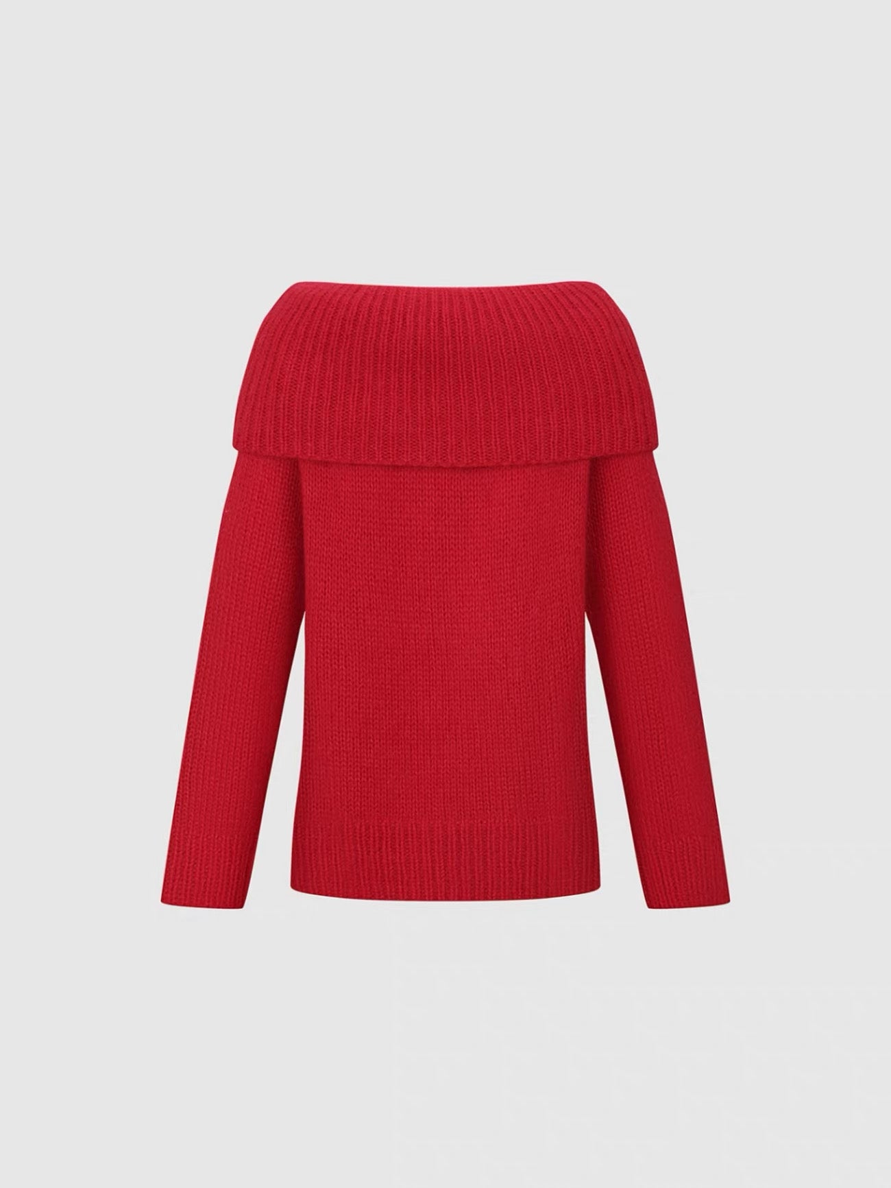 Cozy Off-Shoulder Cable Knit Sweater