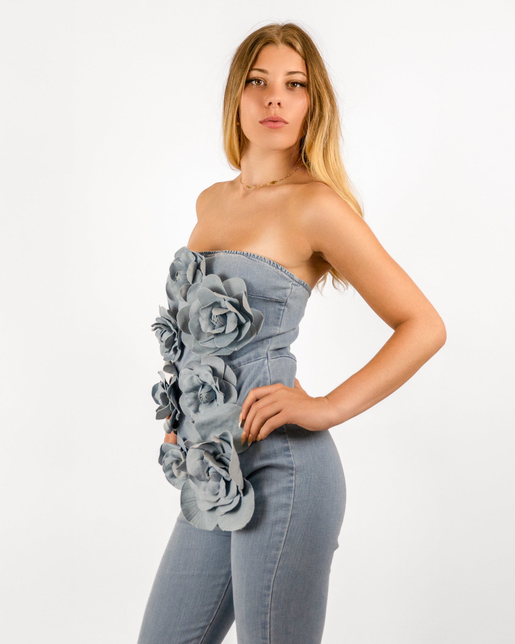 La Fleur Denim Jumpsuit