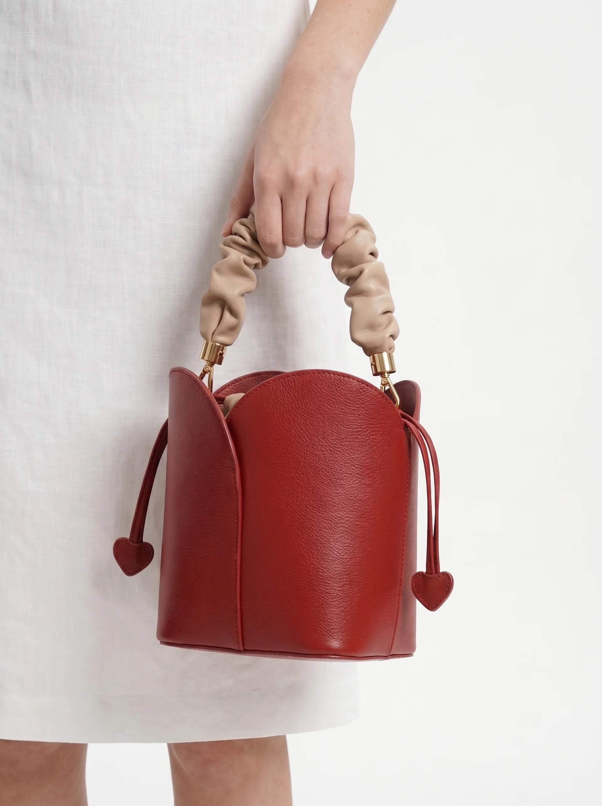 Red Vintage Bucket Bag