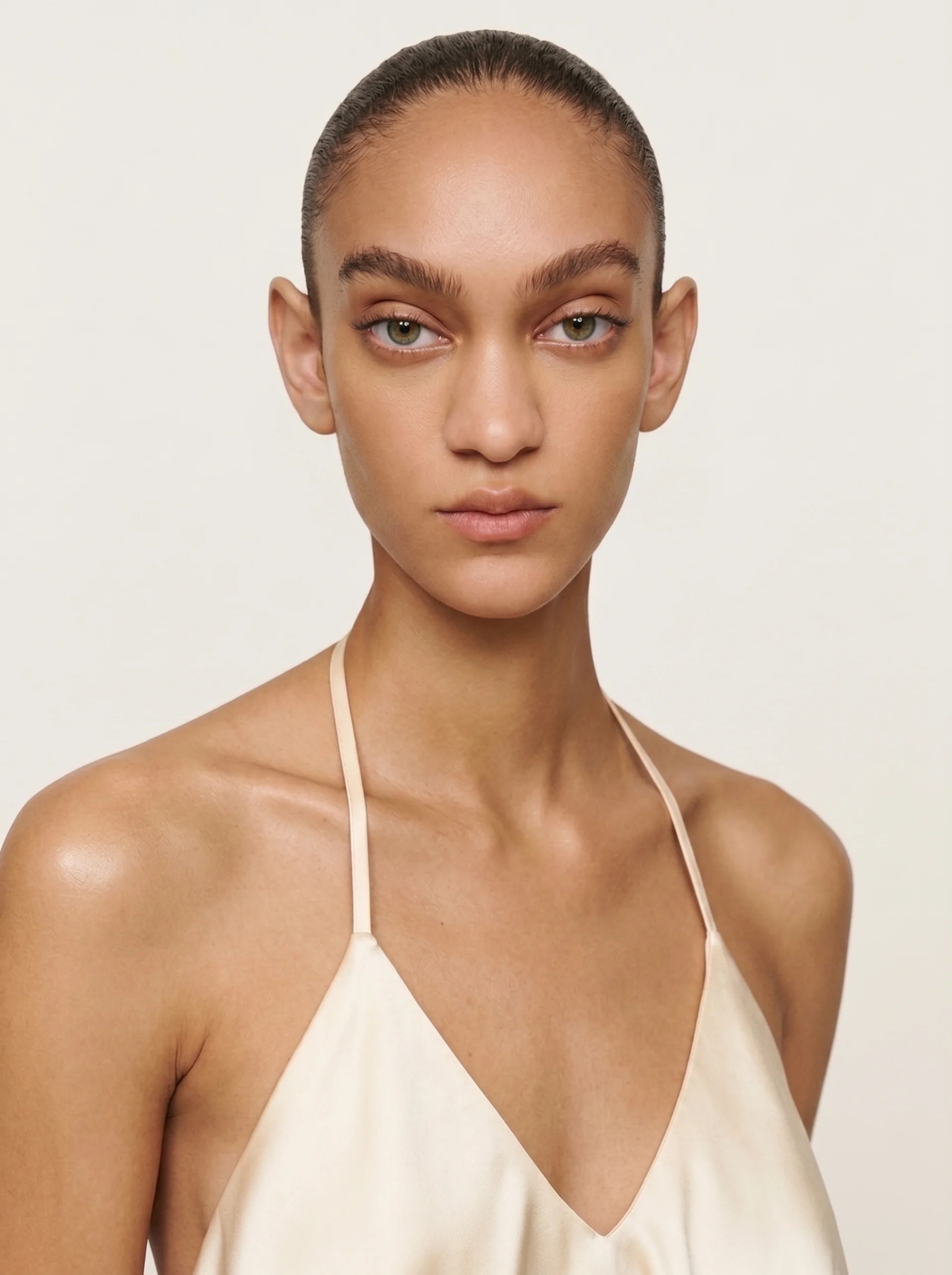 Ruffled Halter Crop Top