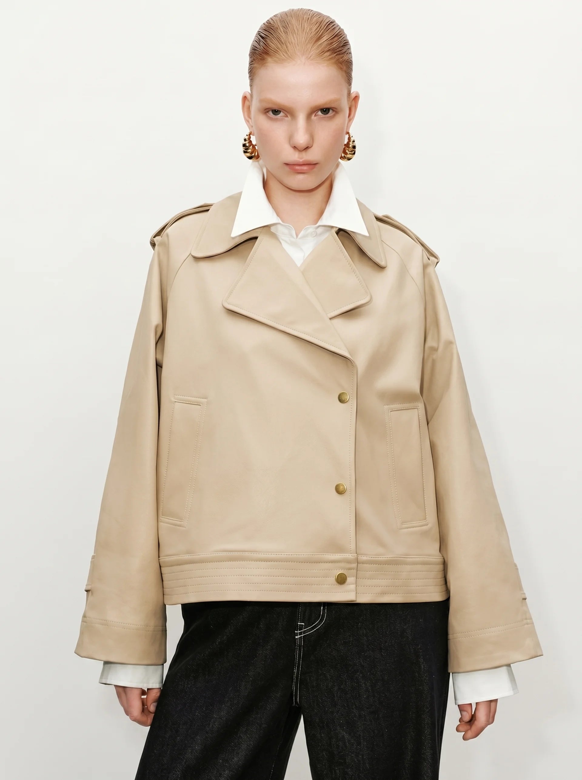 Minimal Trench Fit Jacket