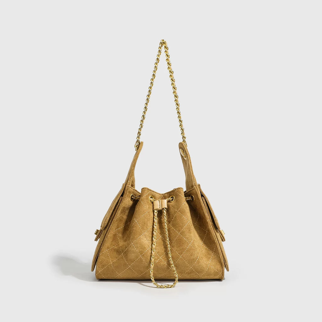 Joyce Braided Strap Shoulder Bag — interior detail