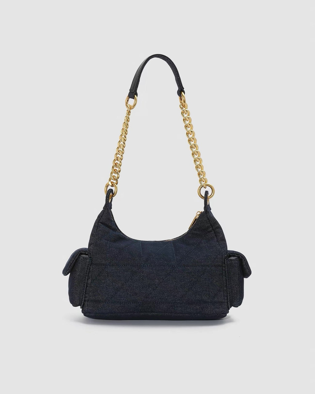 Clémence Denim Pocket Shoulder Bag