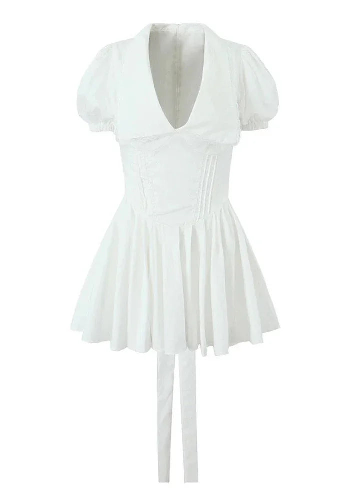 White Blossom Corset Dress