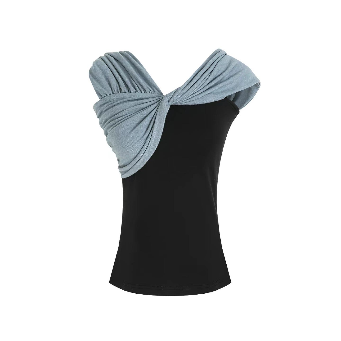 One-Shoulder Knit Bow Top