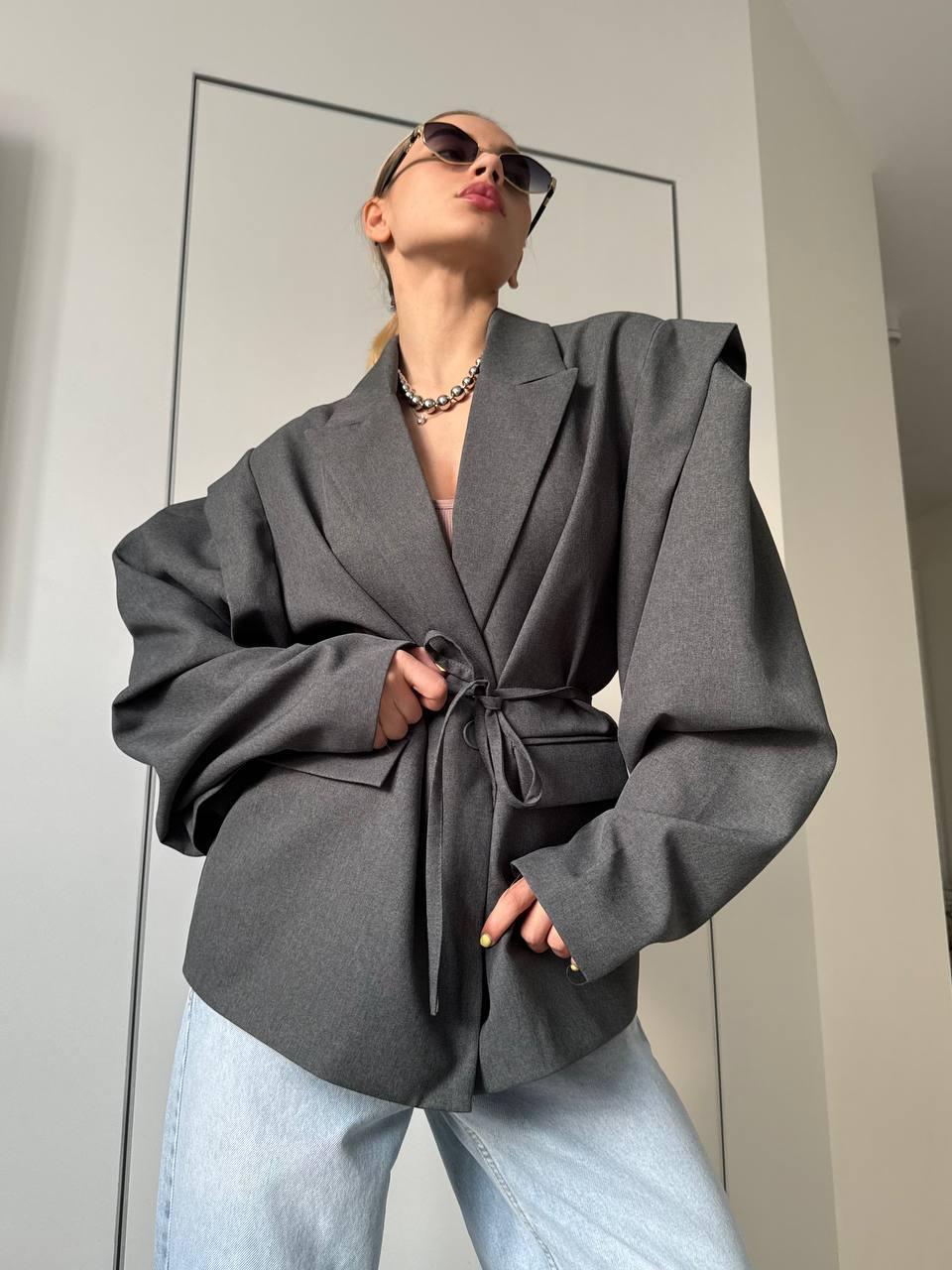 Puff Sleeve Belted Blazer