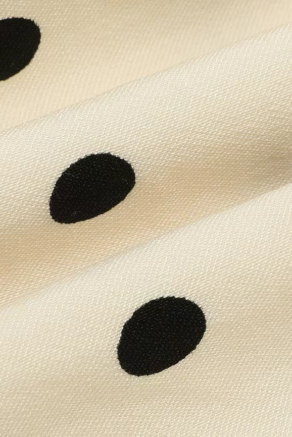Yellow Polka Dot Bubble Mini Dress