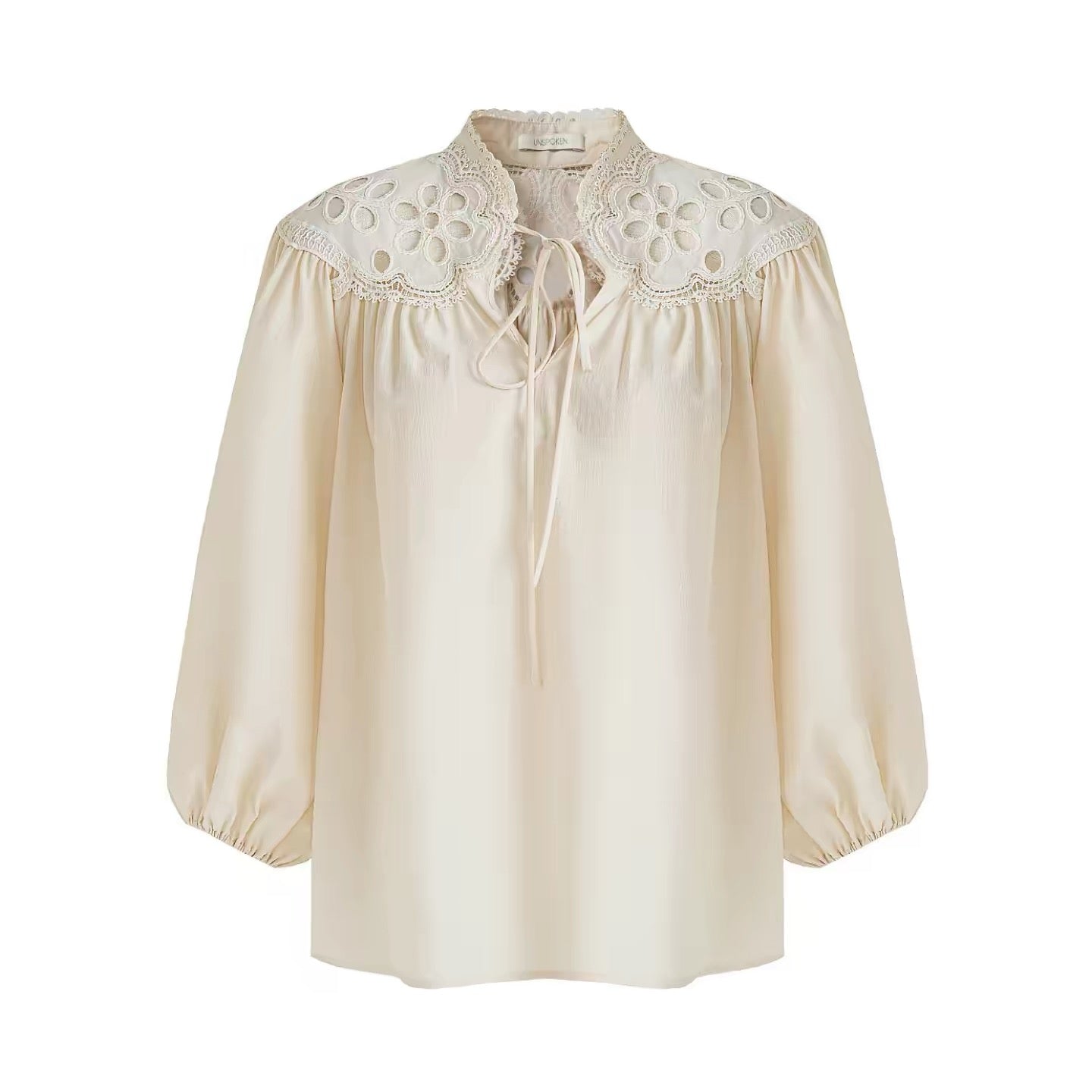 Cream Puff Sleeve Blouse