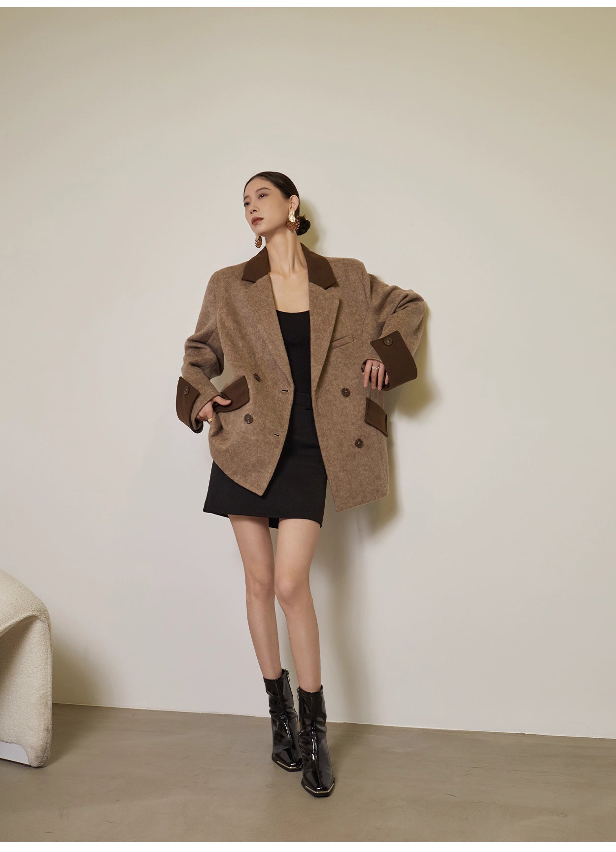 Coffee brown blazer