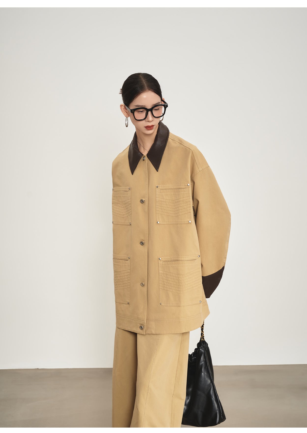 Khaki blazer & pants set