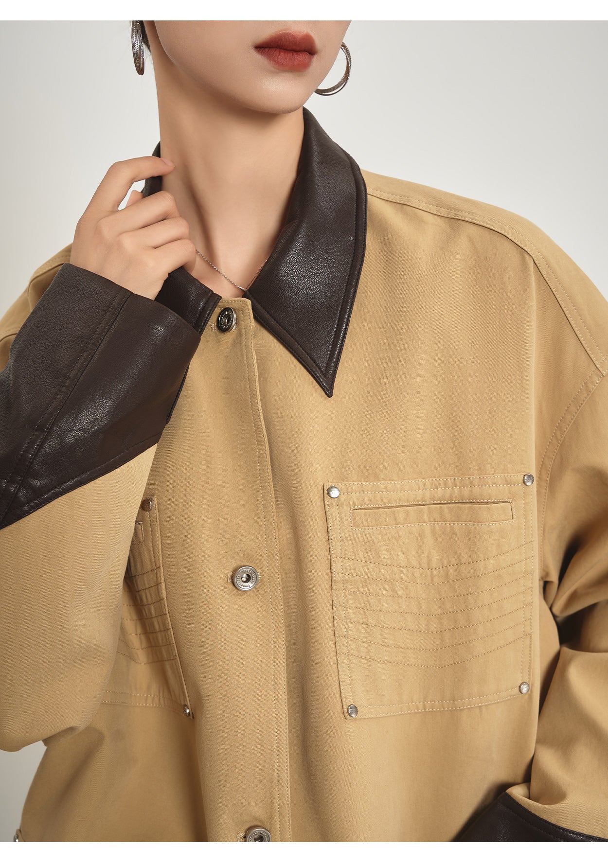 Khaki blazer & pants set