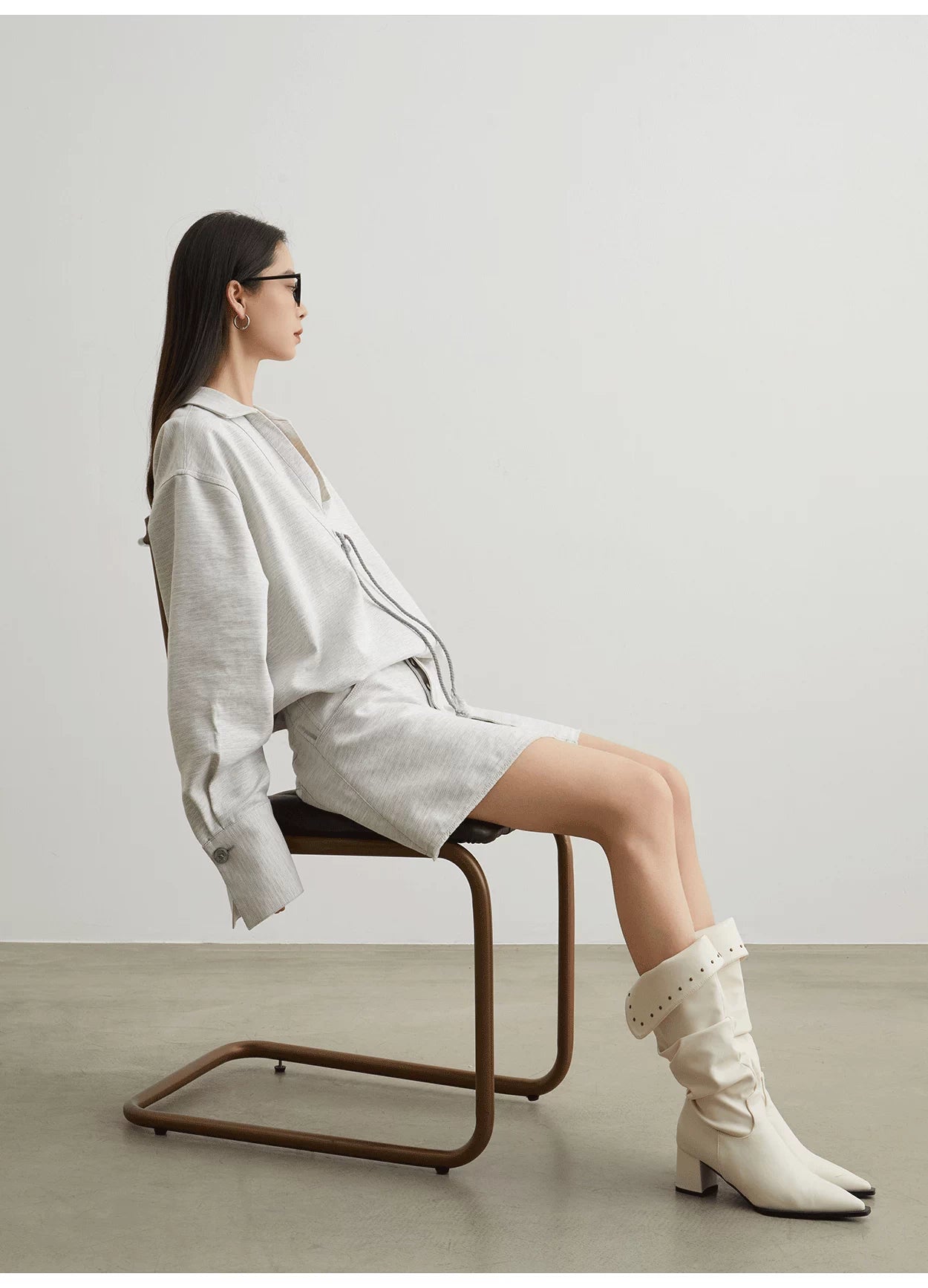 Cozy Sweatshirt and Shorts Set