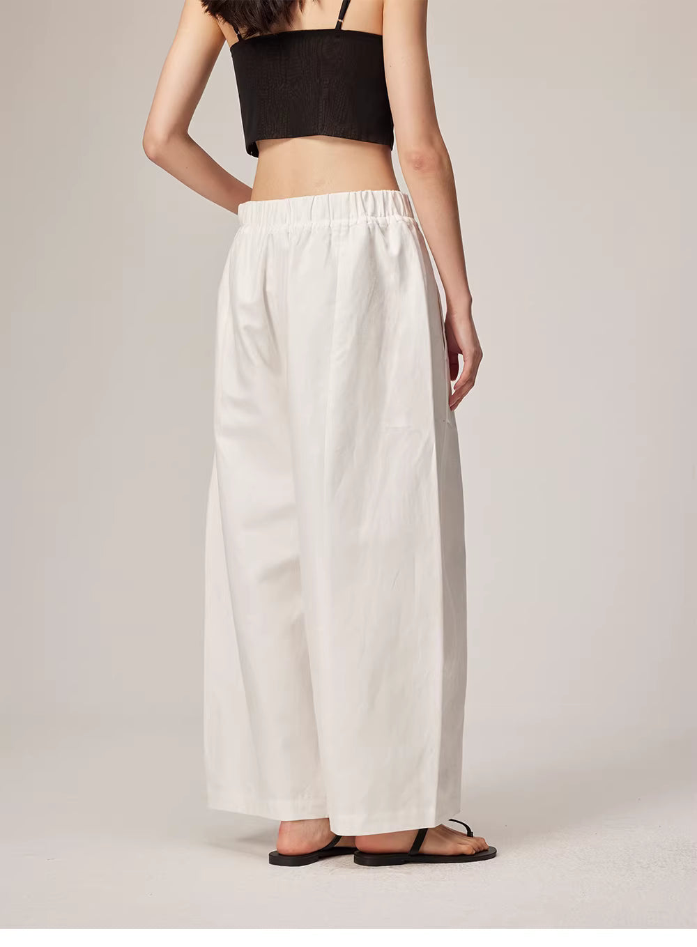 Wide Leg High Waisted Summer Pants