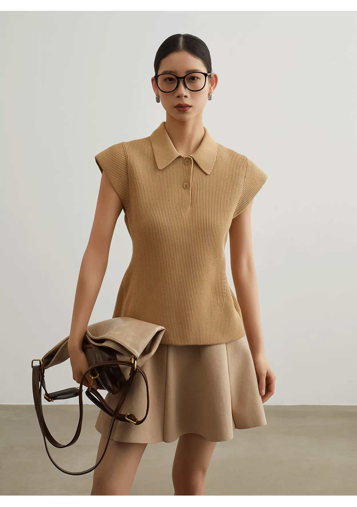 Khaki Knit 2-Piece Set