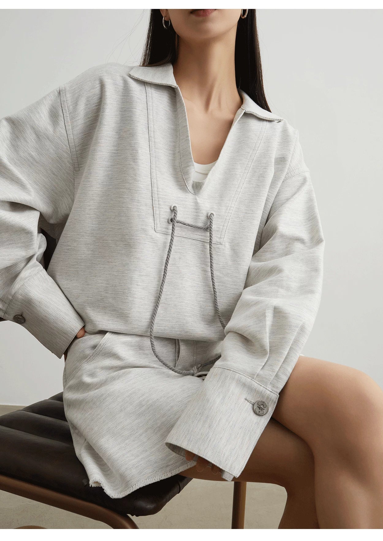 Cozy Sweatshirt and Shorts Set
