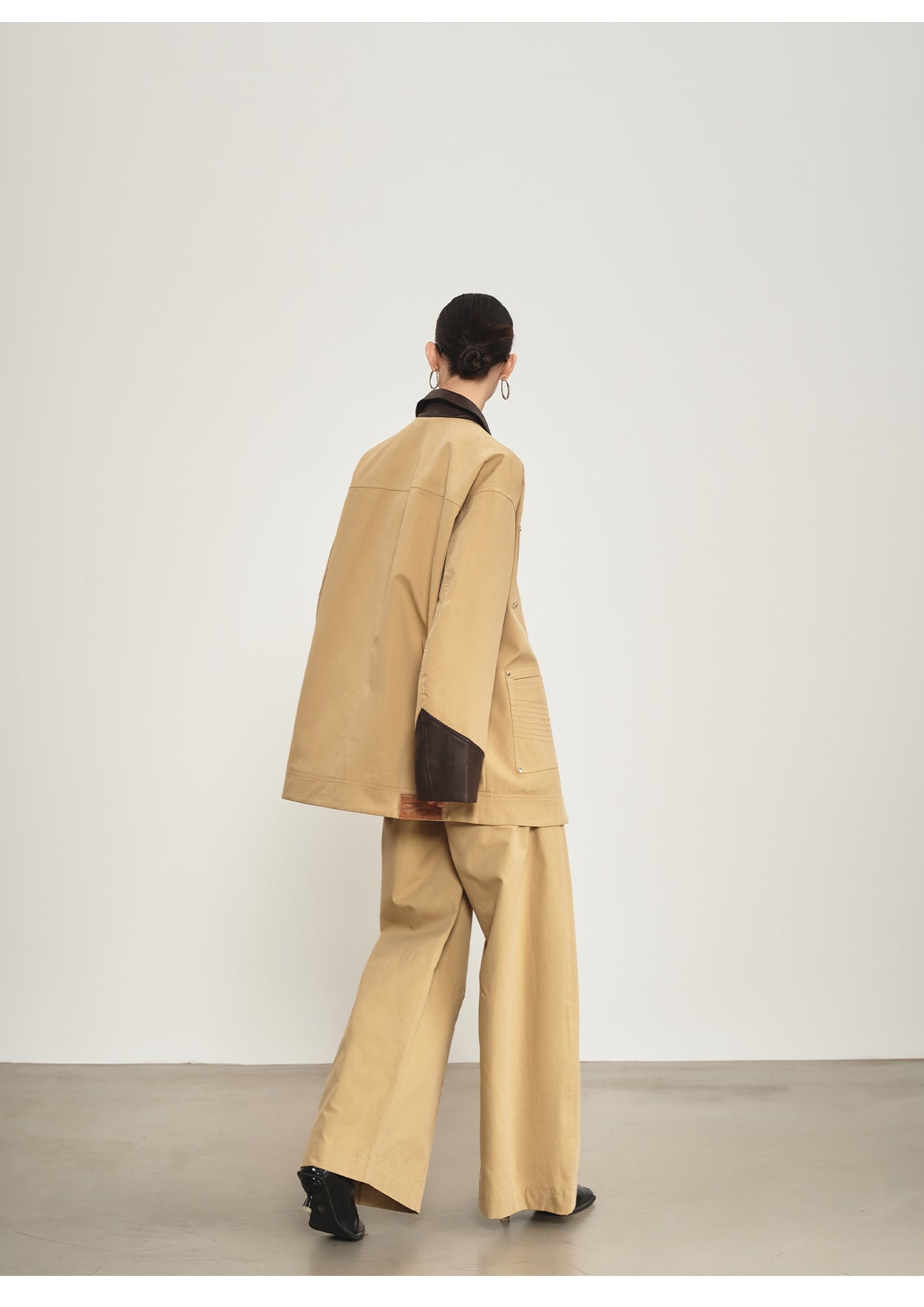Khaki blazer & pants set