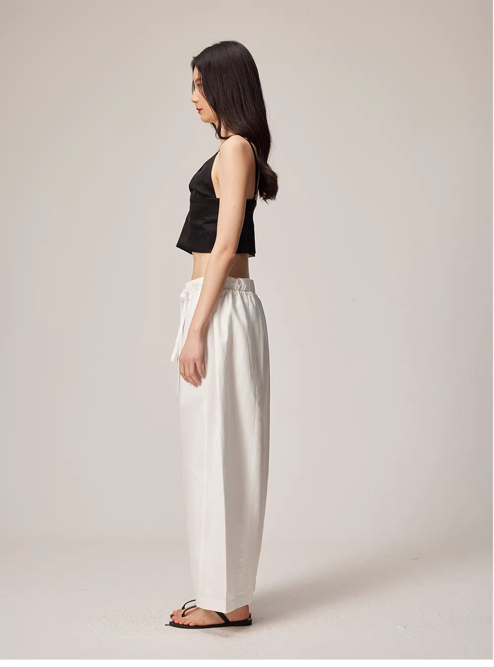 Wide Leg High Waisted Summer Pants