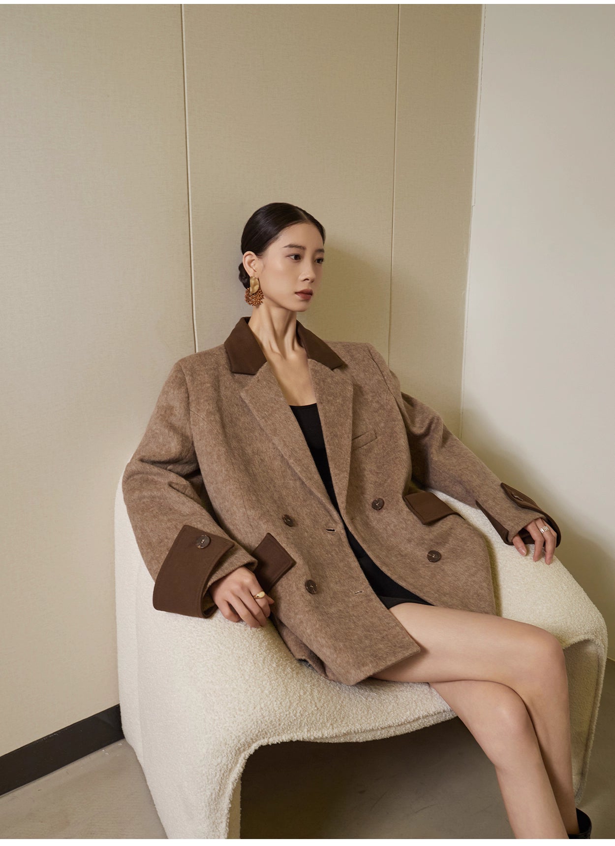 Coffee brown blazer