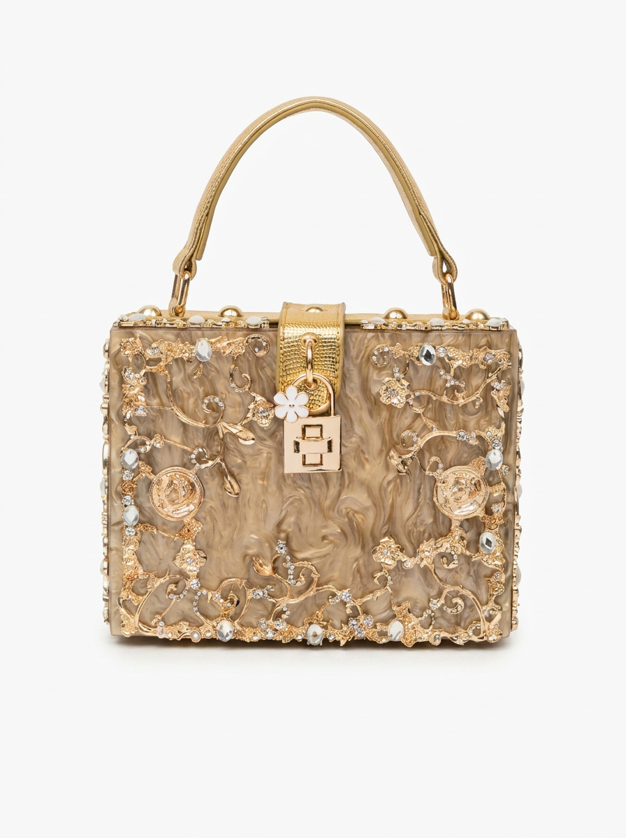 Célestine Ornate Box Bag — back view