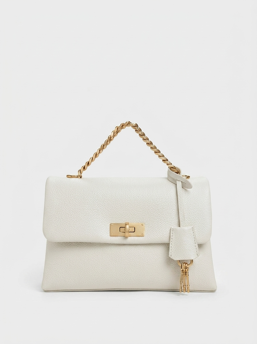 Charlys Structured Flap Bag — front view