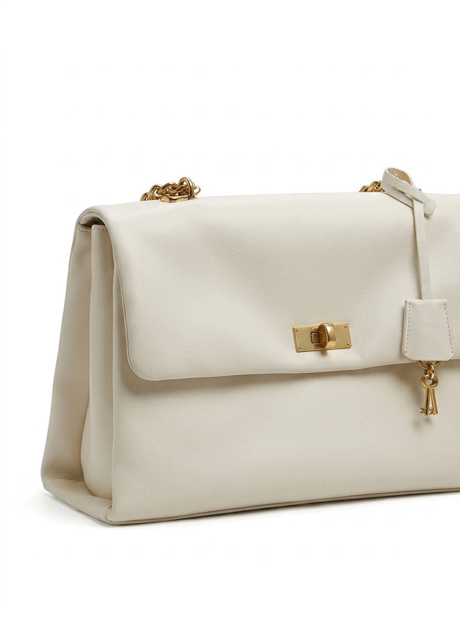 Charlys Structured Flap Bag — shown on a model