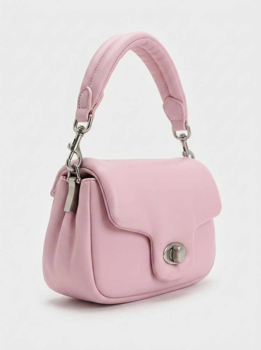 Fleur Pastel Puff Shoulder Bag — side view