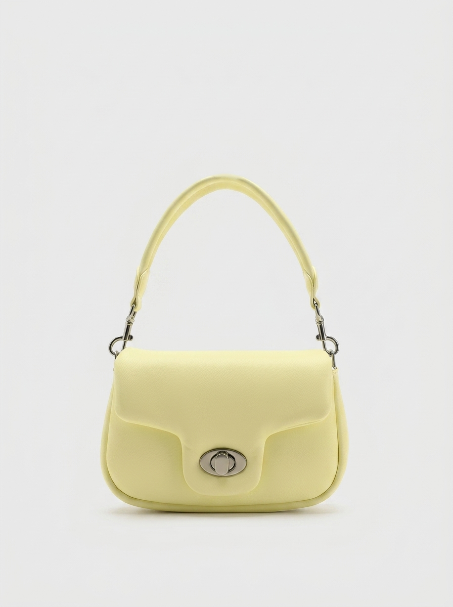 Fleur Pastel Puff Shoulder Bag — shown on a model