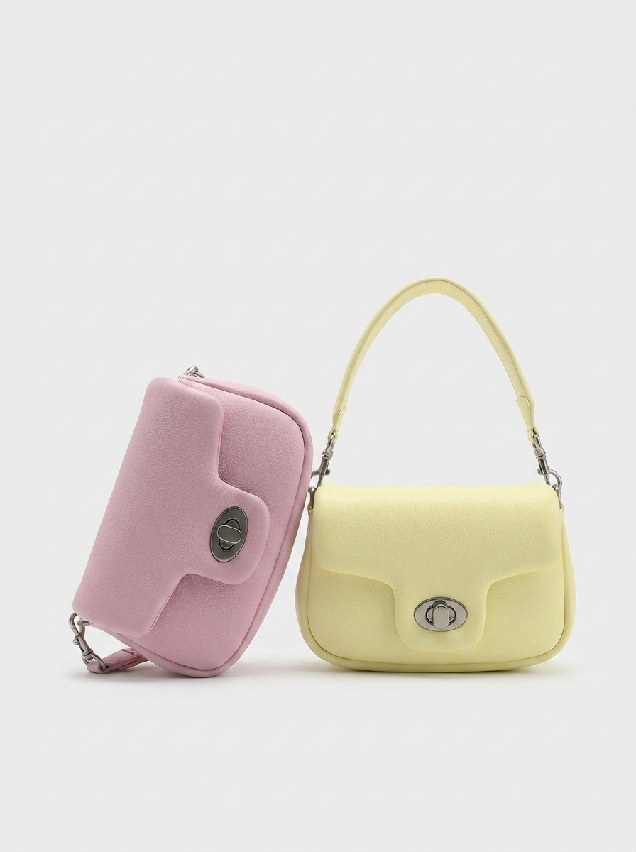 Fleur Pastel Puff Shoulder Bag — alternate angle