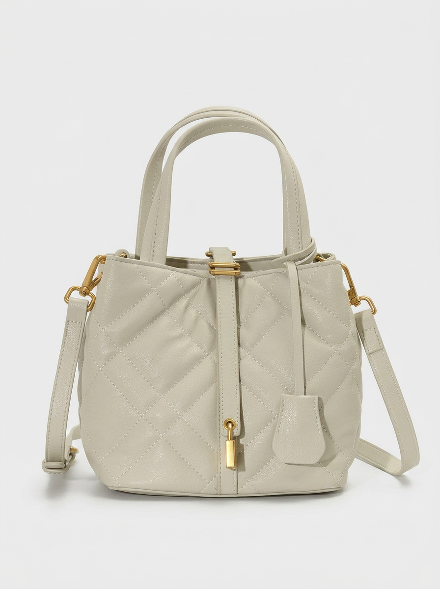 Quilted Basket Handbag