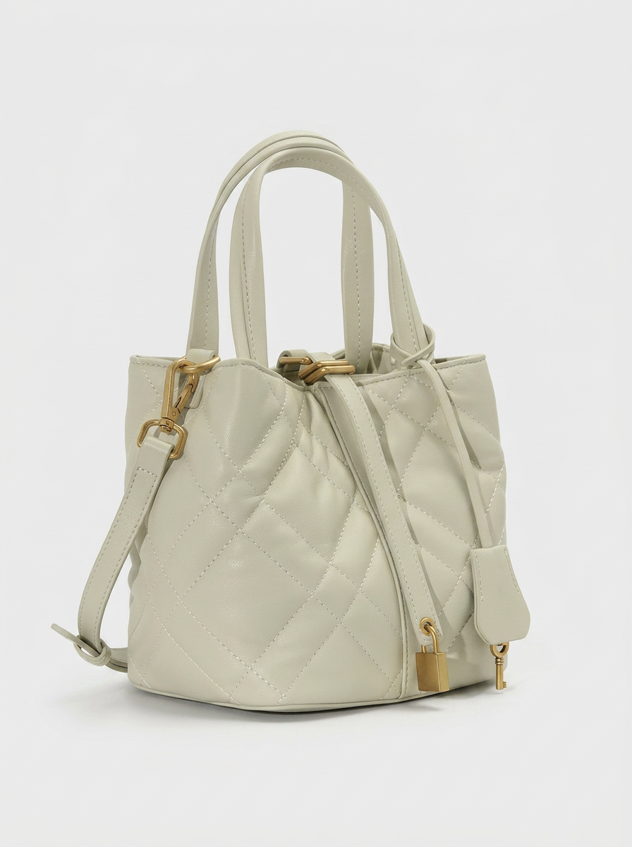 Quilted Basket Handbag