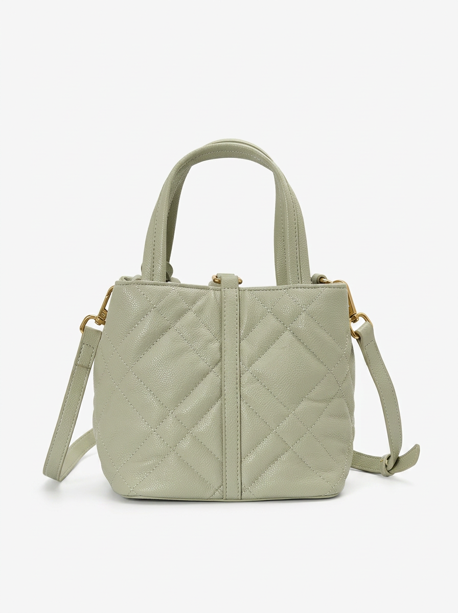Quilted Basket Handbag