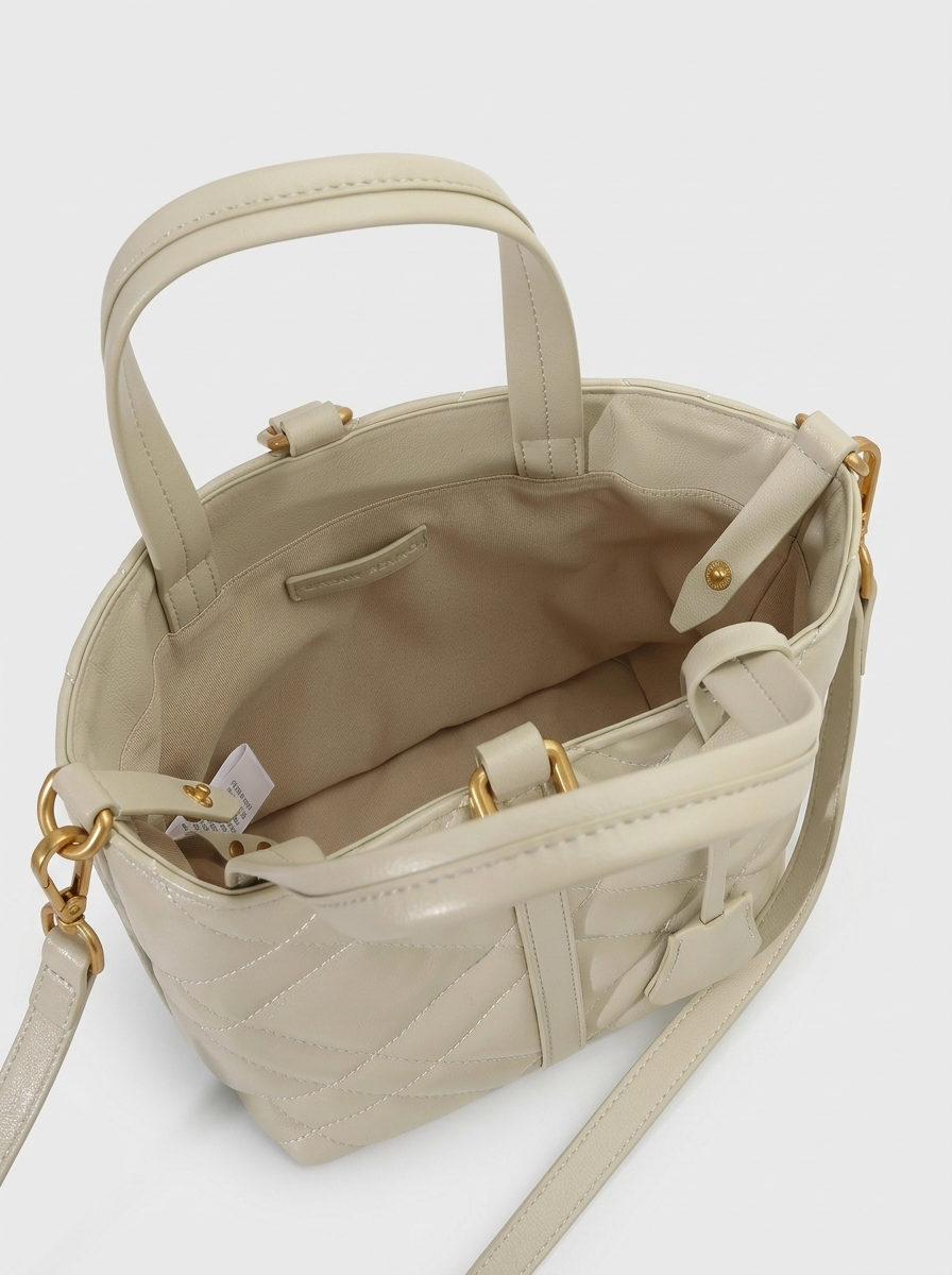 Quilted Basket Handbag