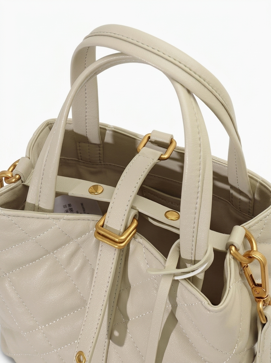 Quilted Basket Handbag