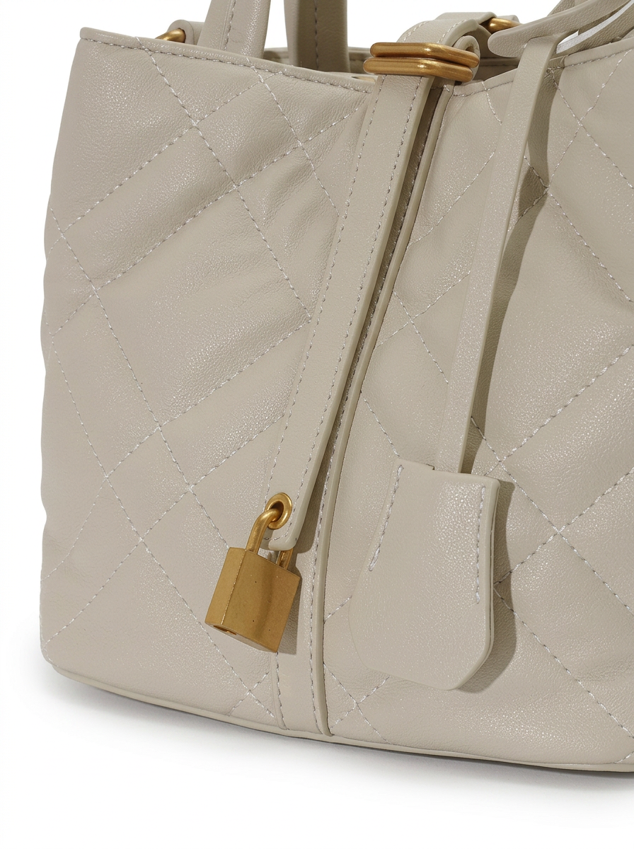 Quilted Basket Handbag