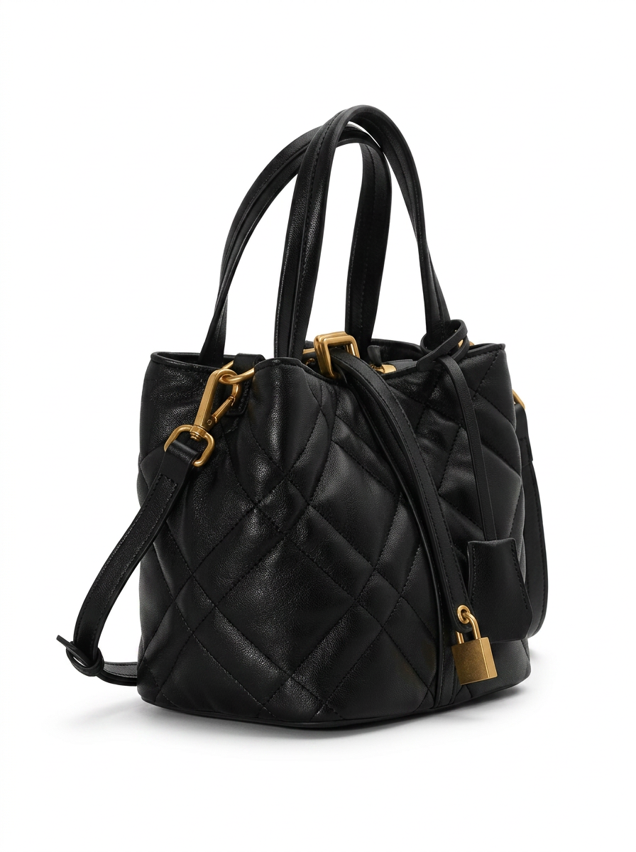 Quilted Basket Handbag