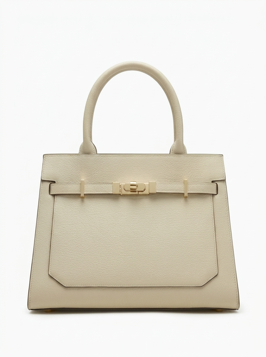 Sabine Grained Top Handle Bag — front view