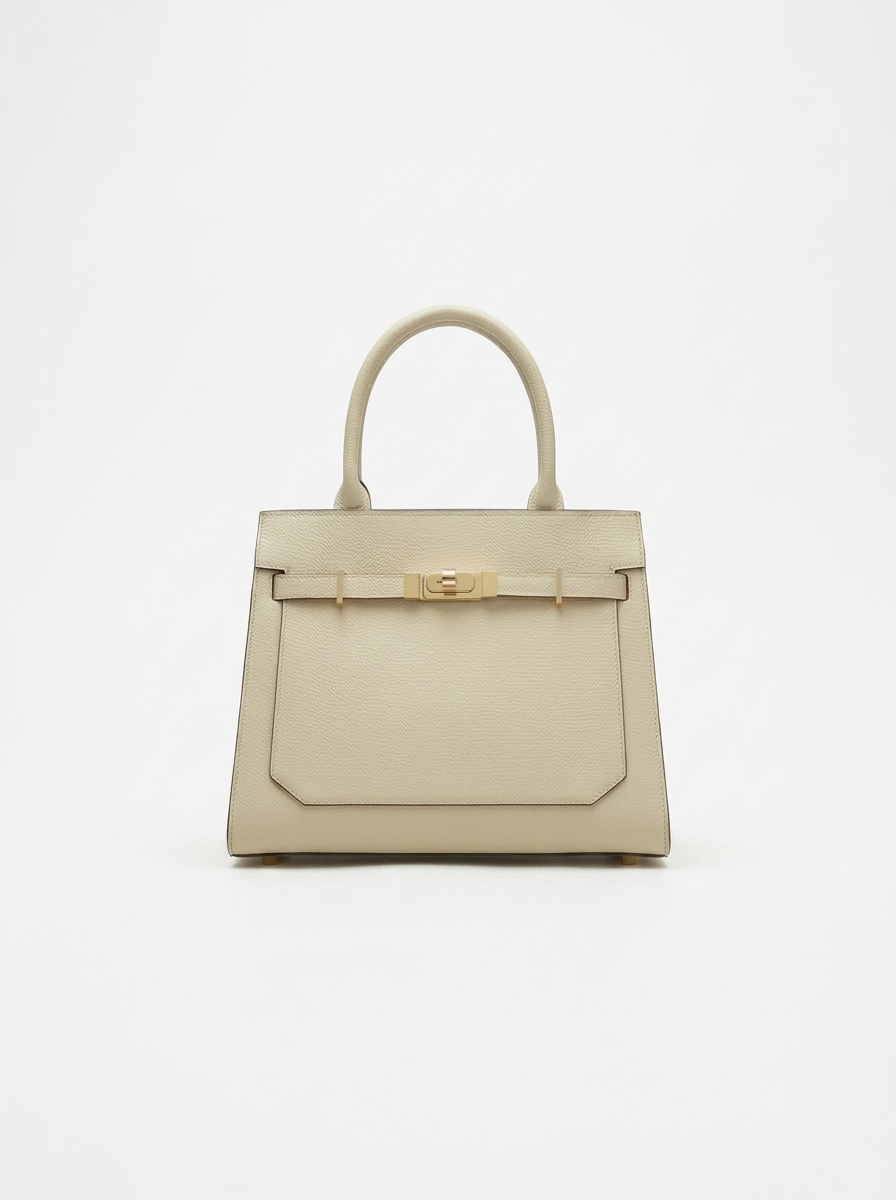 Sabine Grained Top Handle Bag — side view