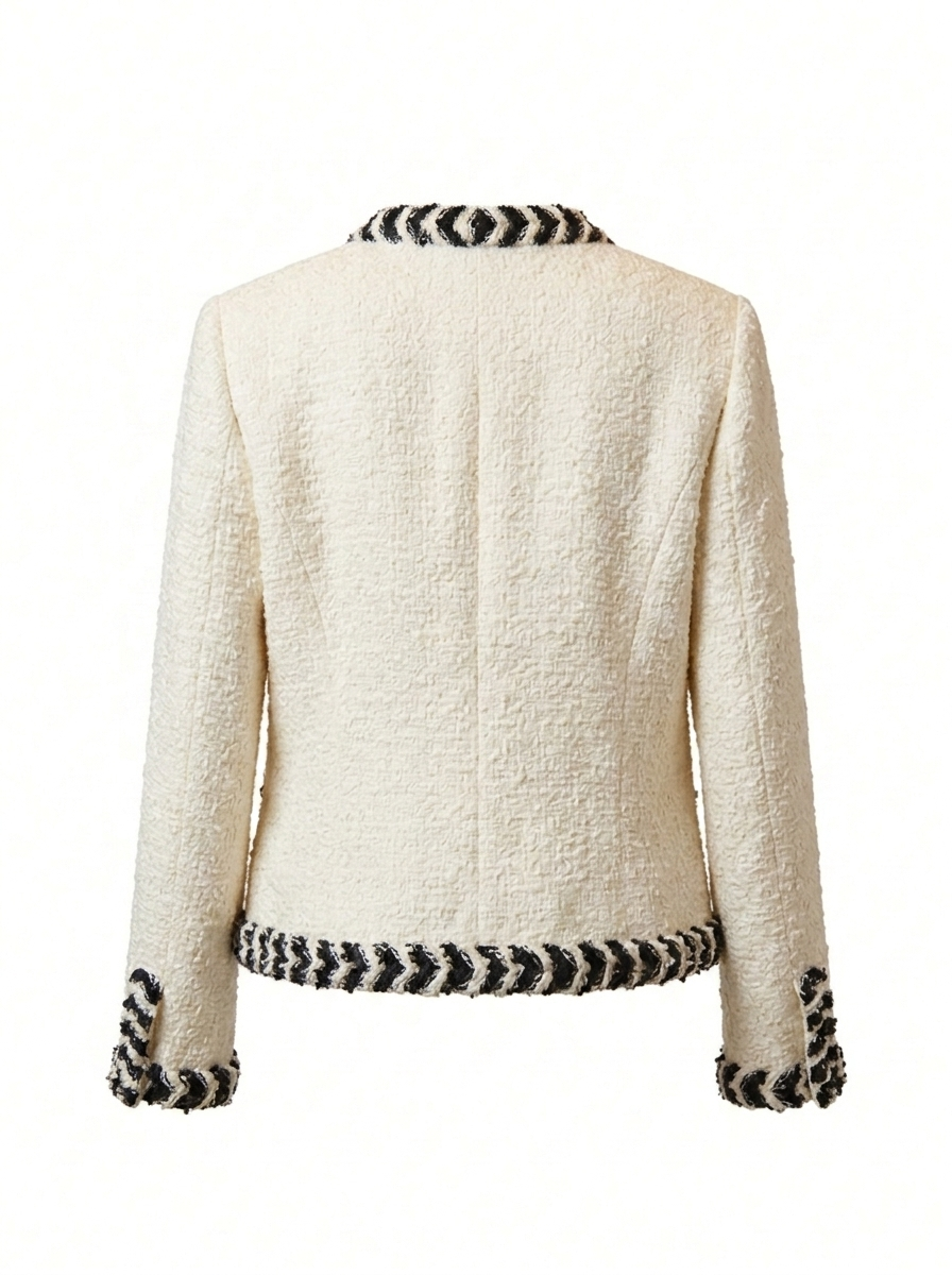 Fitted Knit Tailored Jacket