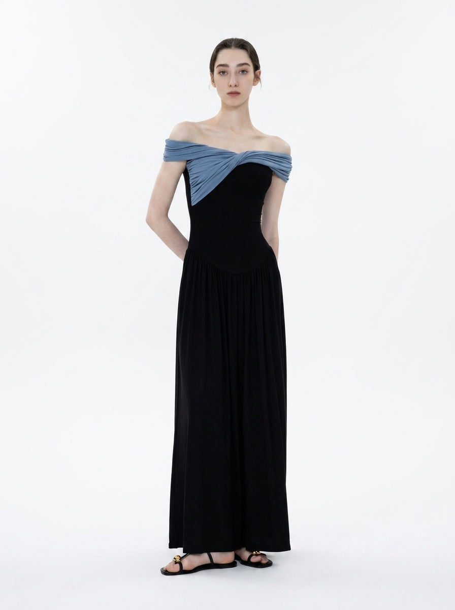 One-Shoulder Knit Bow Top