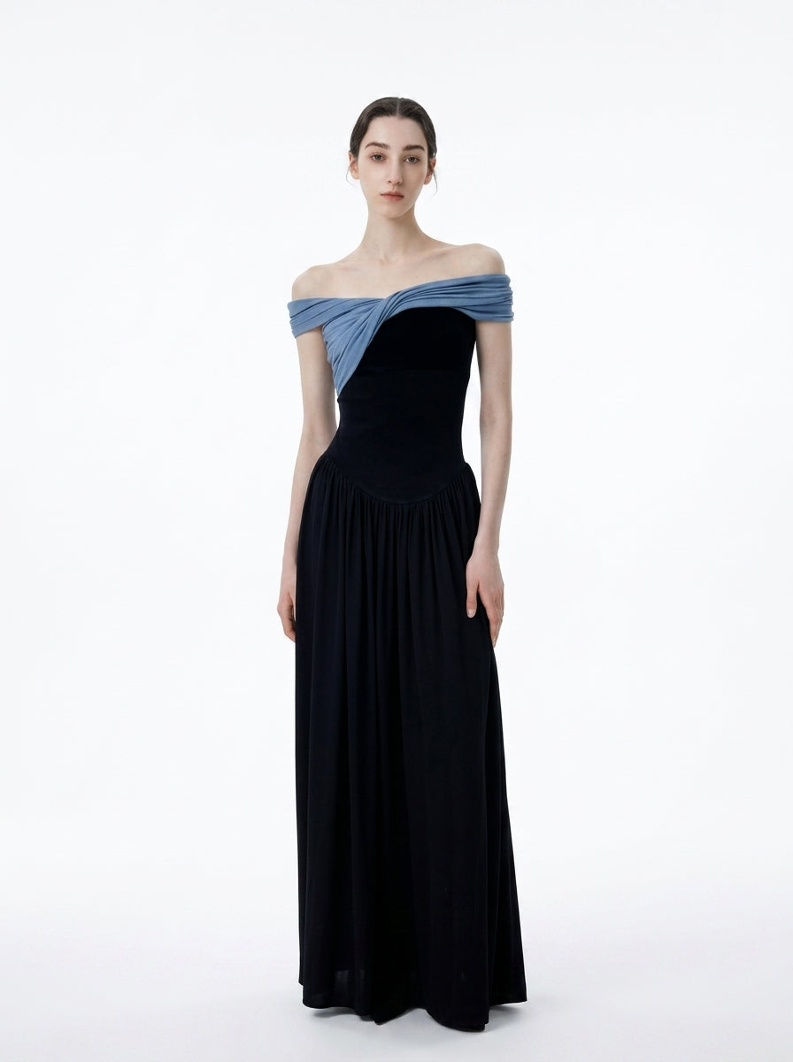 One-Shoulder Knit Bow Top